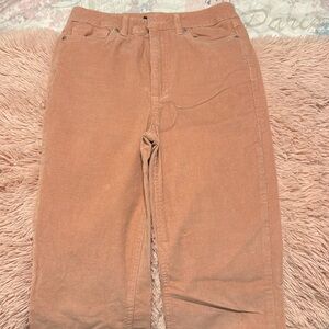 Pink corduroy pants